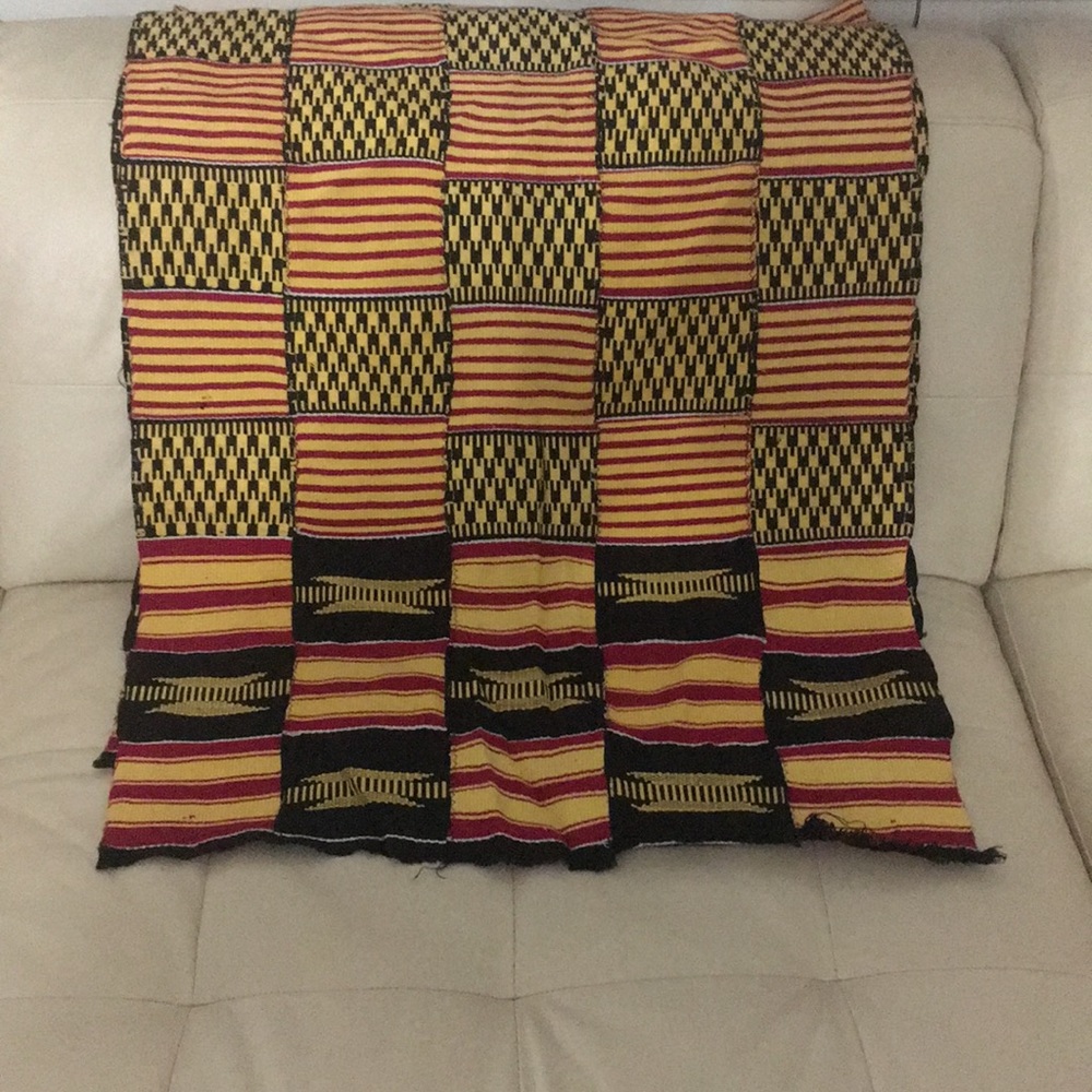 Original hand woven Kente shawl from Ghana